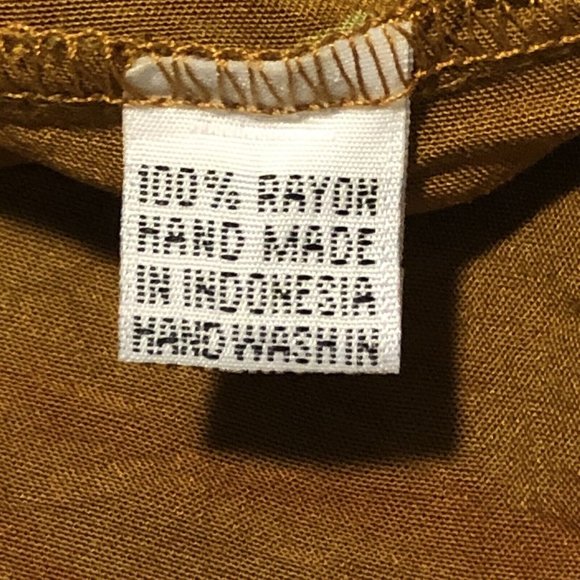 Vintage Rayon Ruby’s Moods Resort Wear Sleeveless button Up Maxi Dress Med/Large - Picture 9 of 14